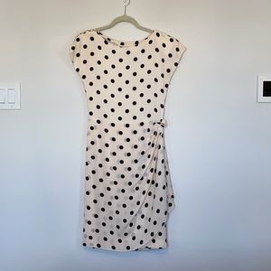 Oscar de la Renta pure silk polka dot dress